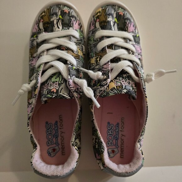 Bobs by Skechers Size 8 Cats Memory Foam - Picture 1 of 7